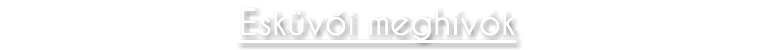 Esküvői meghívók